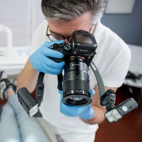 Godox mf12 dk3 Dental Flash Kit Sistema Macro Per Fotografia Odontoiatrica - vista laterale prodotto