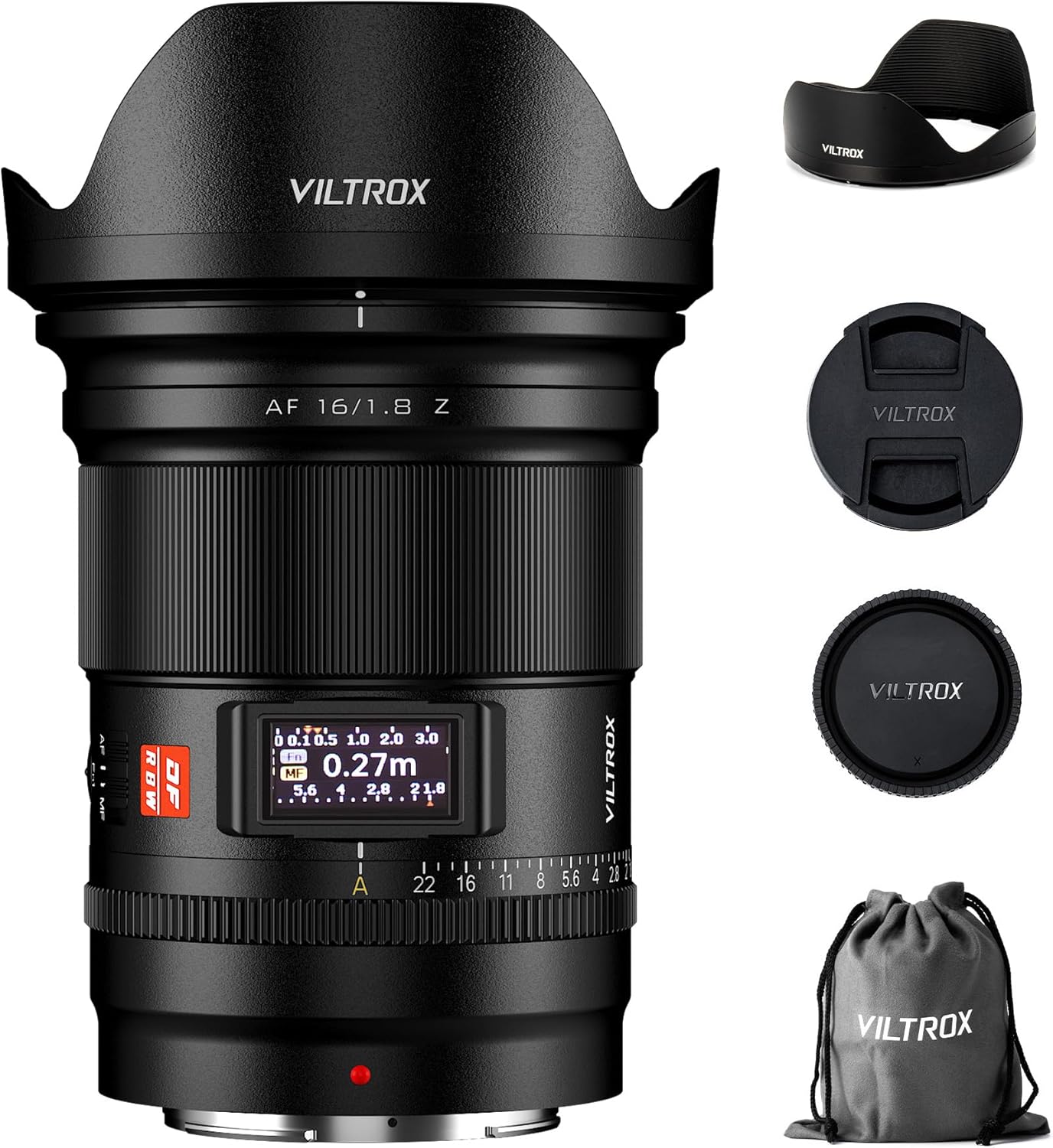 VILTROX Obiettivo AF 16mm F1.8 PRO con attacco Sony E e Nikon Z