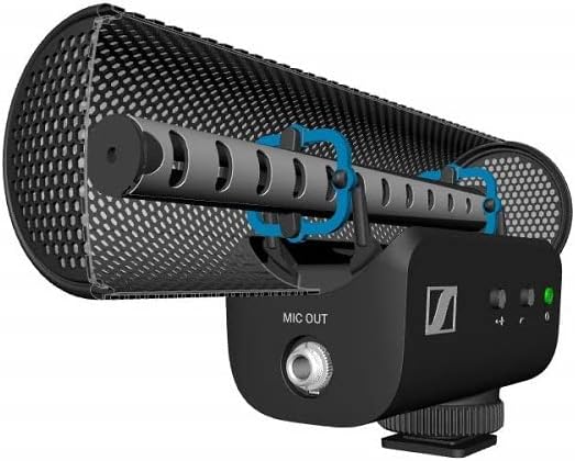 Sennheiser MKE 400, microfono direzionale a fucile connettori TRS e TRRS da 3,5 mm, DSRL, mirrorless