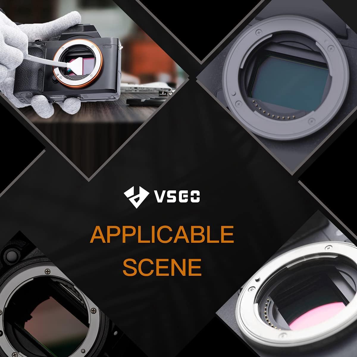 VSGO V S03E Full Frame Sensore Pulizia Tamponi Asciutto Ccd Cmos Tampone Pulito per Nikon Sony Canon