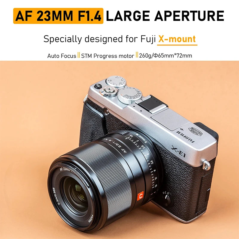 Obiettivo Viltrox 23mm f/1.4 con attacco per Sony E, Nikon Z e Fujifilm X