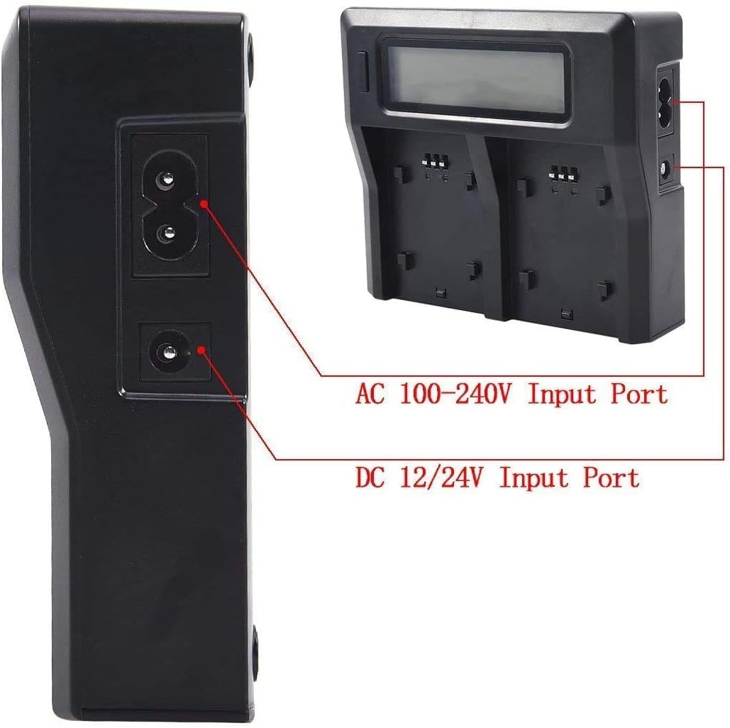 Take LCD Caricabatterie Doppio con Display per Batterie Sony FZ100