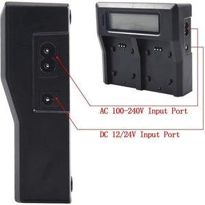 Take LCD Caricabatterie Doppio con Display per Batterie Sony FZ100