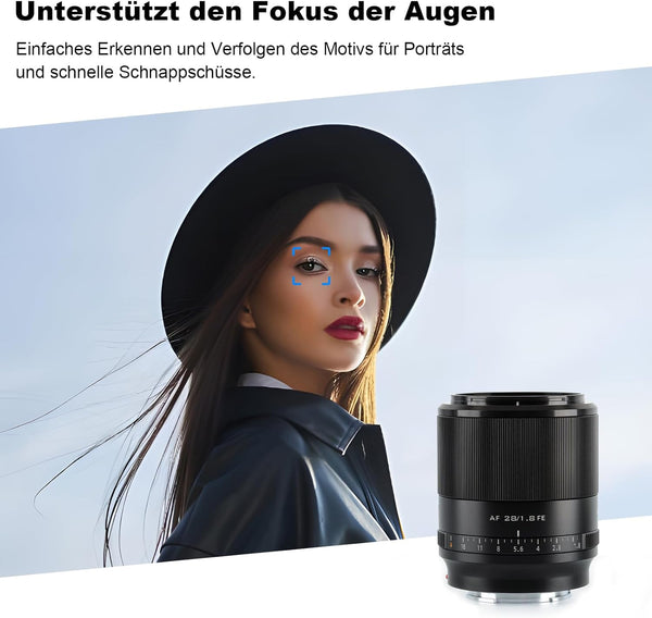 VILTROX 28mm F1.8 Obiettivo Messa a fuoco automatica full frame per Sony E Mount Lenses