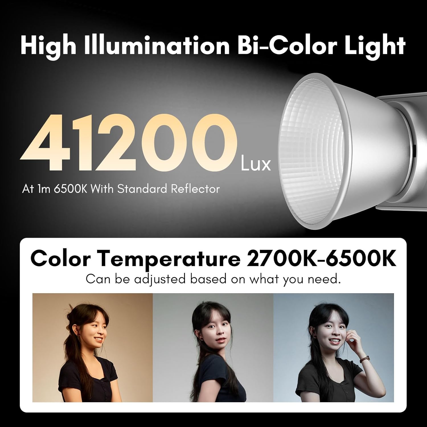 Tolifo Pl 200b Ac LED Video Light 2700k 6500k 41200lux 1m 27 CRI 97 TLCI 98 12 Effetti Lighting