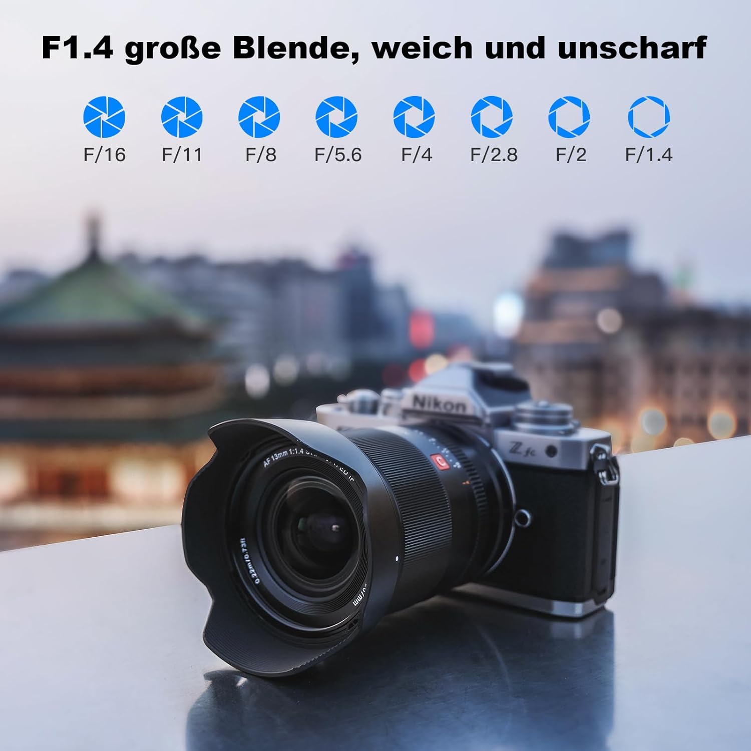 Obiettivo Viltrox 13mm f/1.4 con attacco SONY E-Mount APS-C e NIKON Z APS-C