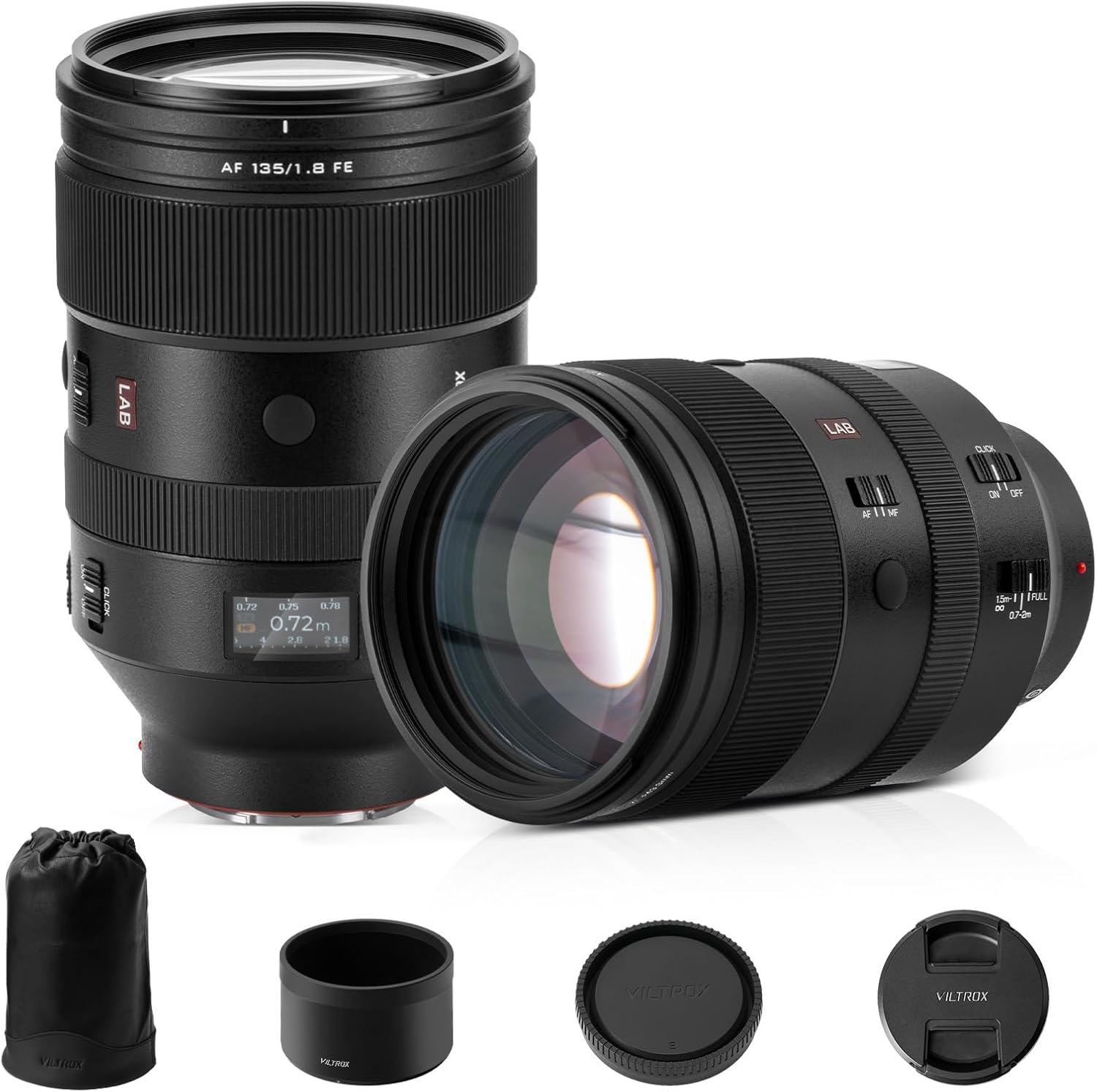 Obiettivo Viltrox 135mm f/1.8 LAB Full Frame con attacco Nikon Z e SONY FE