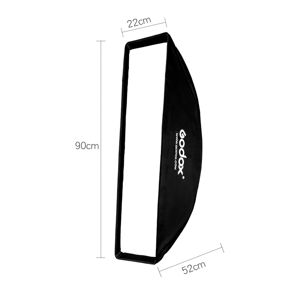 Godox SB-FW2290 softbox bowens 22x90cm 9 "x 35" Softbox rettangolare portatile con griglia a nido d'ape