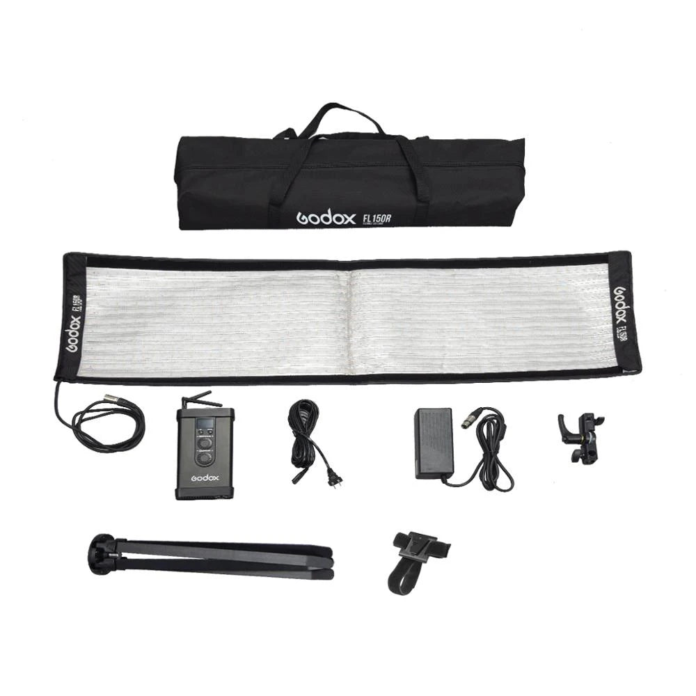 Godox FL150R Illuminatore LED flessibile da 150W con controller, telecomando e supporto a X