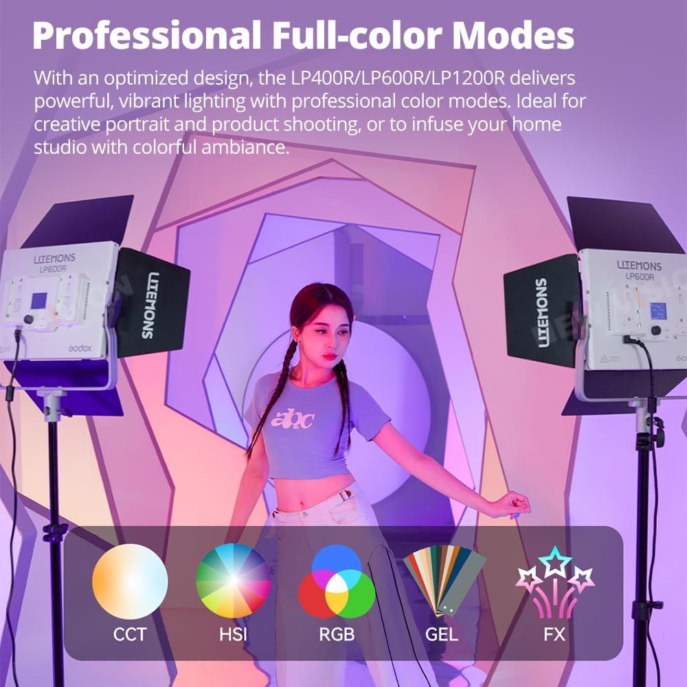 Godox LP600R pannello LED RGB 60W