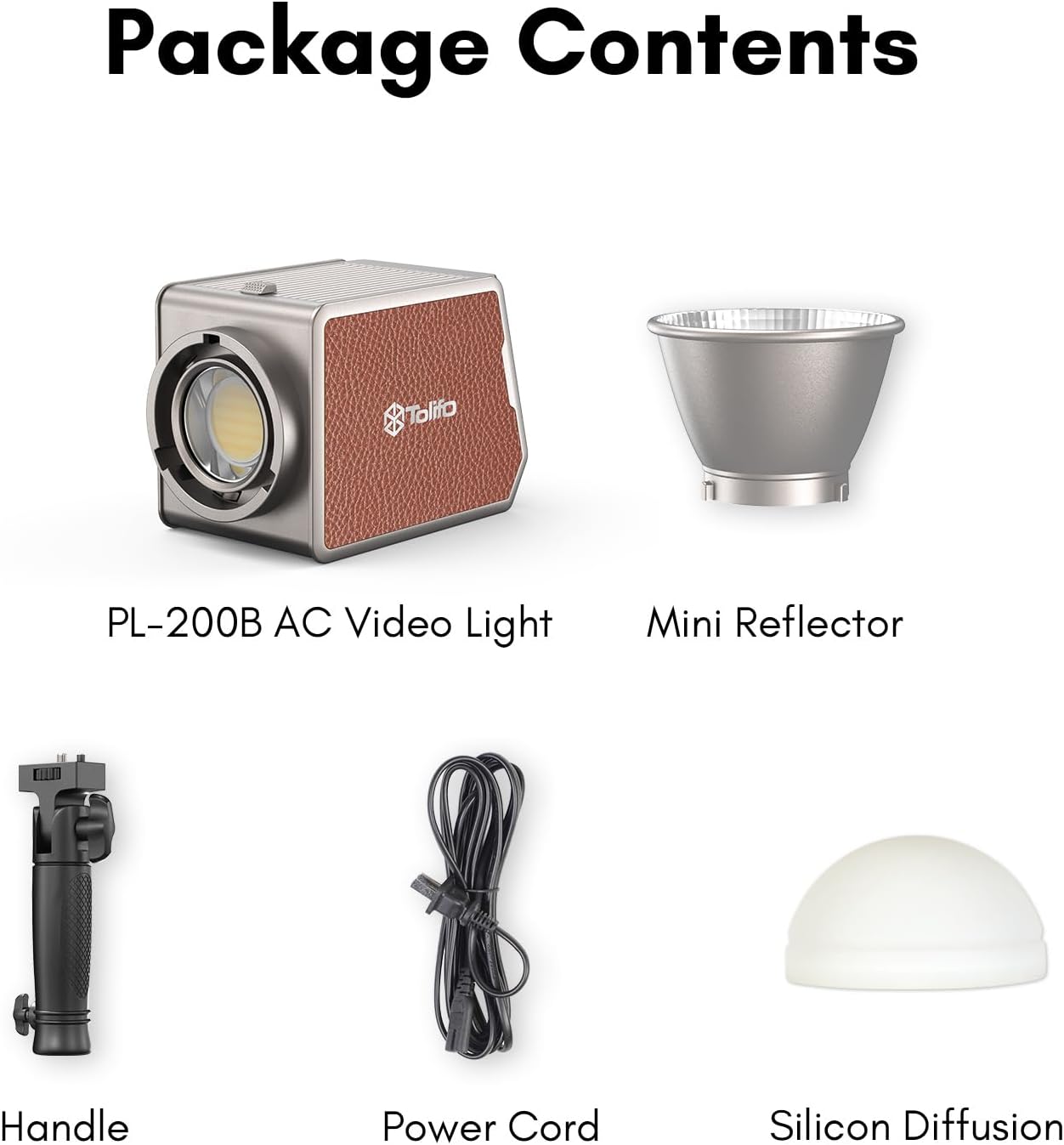 Tolifo Pl 200b Ac LED Video Light 2700k 6500k 41200lux 1m 27 CRI 97 TLCI 98 12 Effetti Lighting