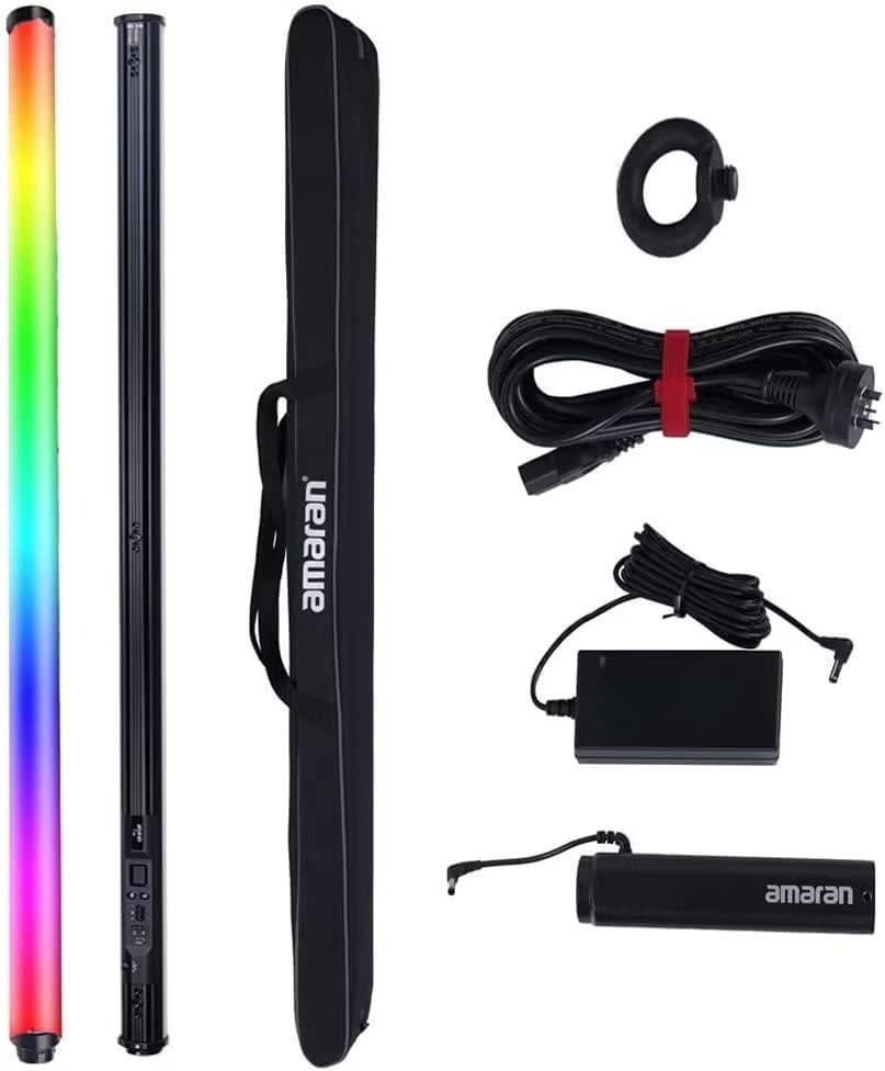 Amaran T4c Tubo LED 1,2 m RGBWW da 40W, 744+ Lux a 1 m (5600 K), CCT Regolabile 2500 K-7500K