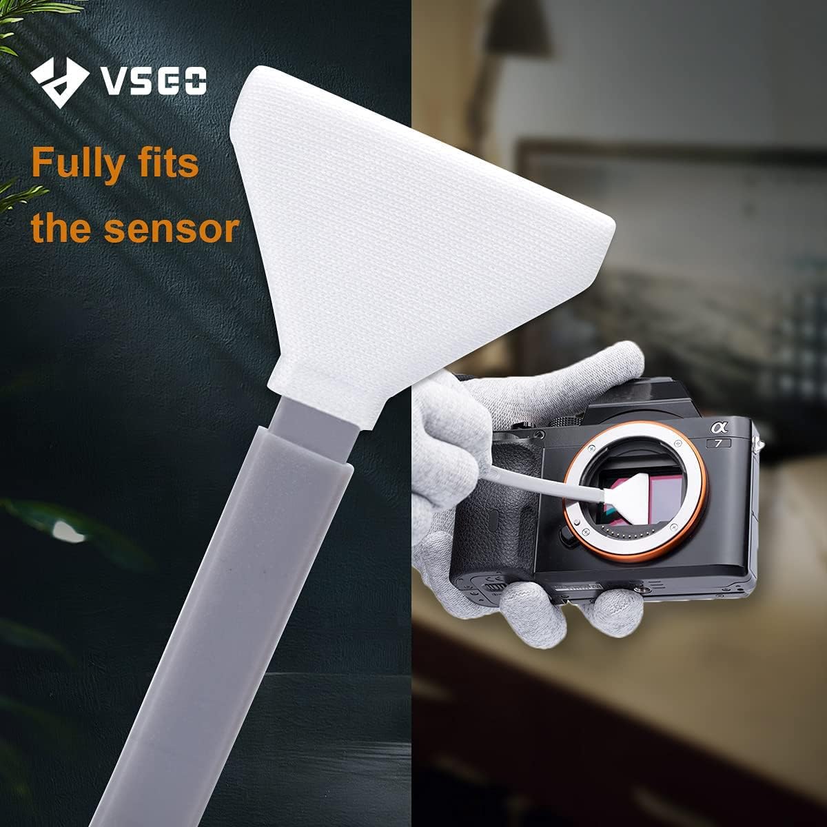 VSGO V S03E Full Frame Sensore Pulizia Tamponi Asciutto Ccd Cmos Tampone Pulito per Nikon Sony Canon