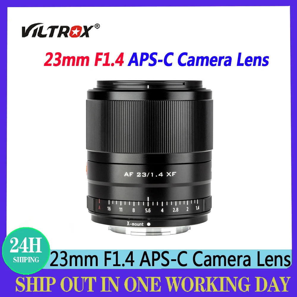 Obiettivo Viltrox 23mm f/1.4 con attacco per Sony E, Nikon Z e Fujifilm X