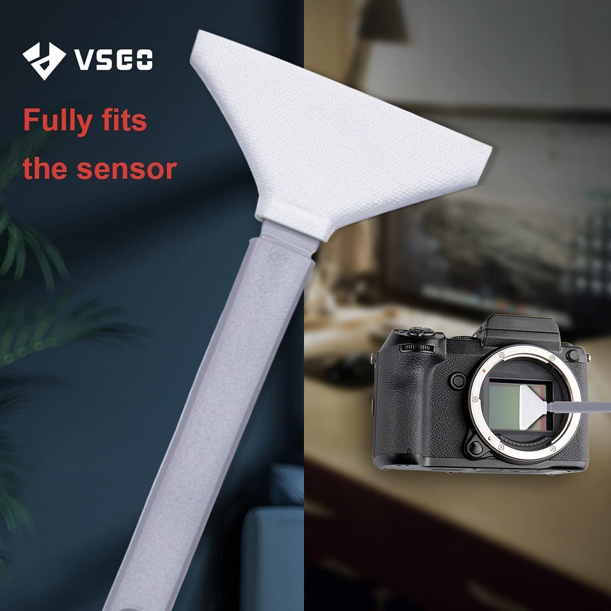 VSGO Vs S04E Kit Pulizia Sensore per Mirrorless Medio Formato 12 Tamponi 34mm Liquido 10mm
