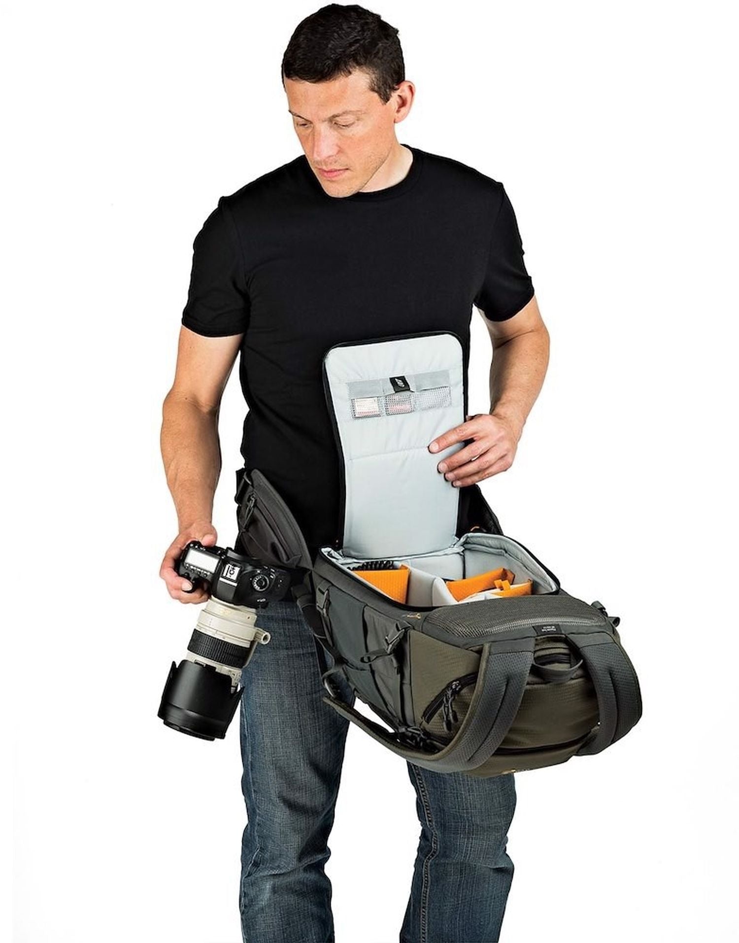 Lowepro Flipside Trek BP 450 AW, gray/dark green