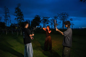 NANLITE lumo smartphone ring light with clever folding mechanism polar