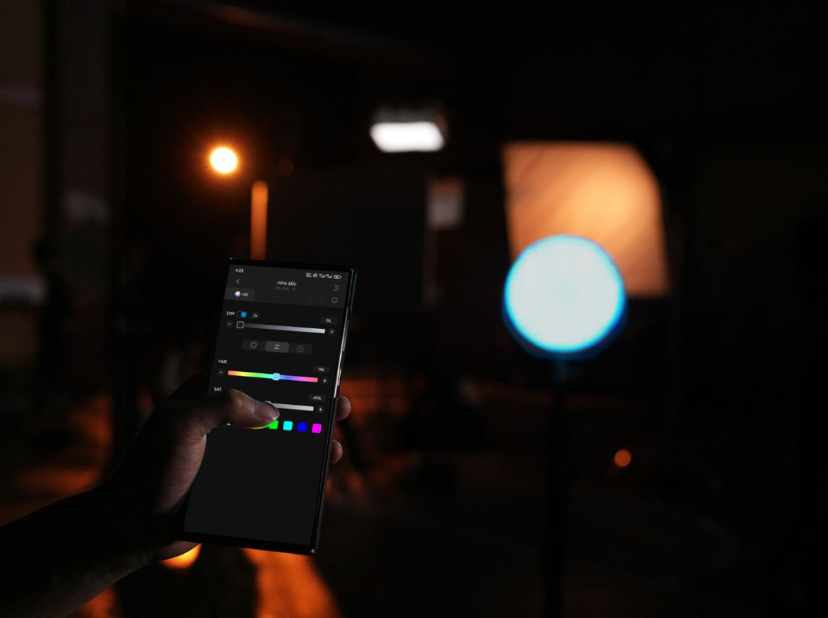 NANLITE miro 60c full-color multifunctional area light midnight