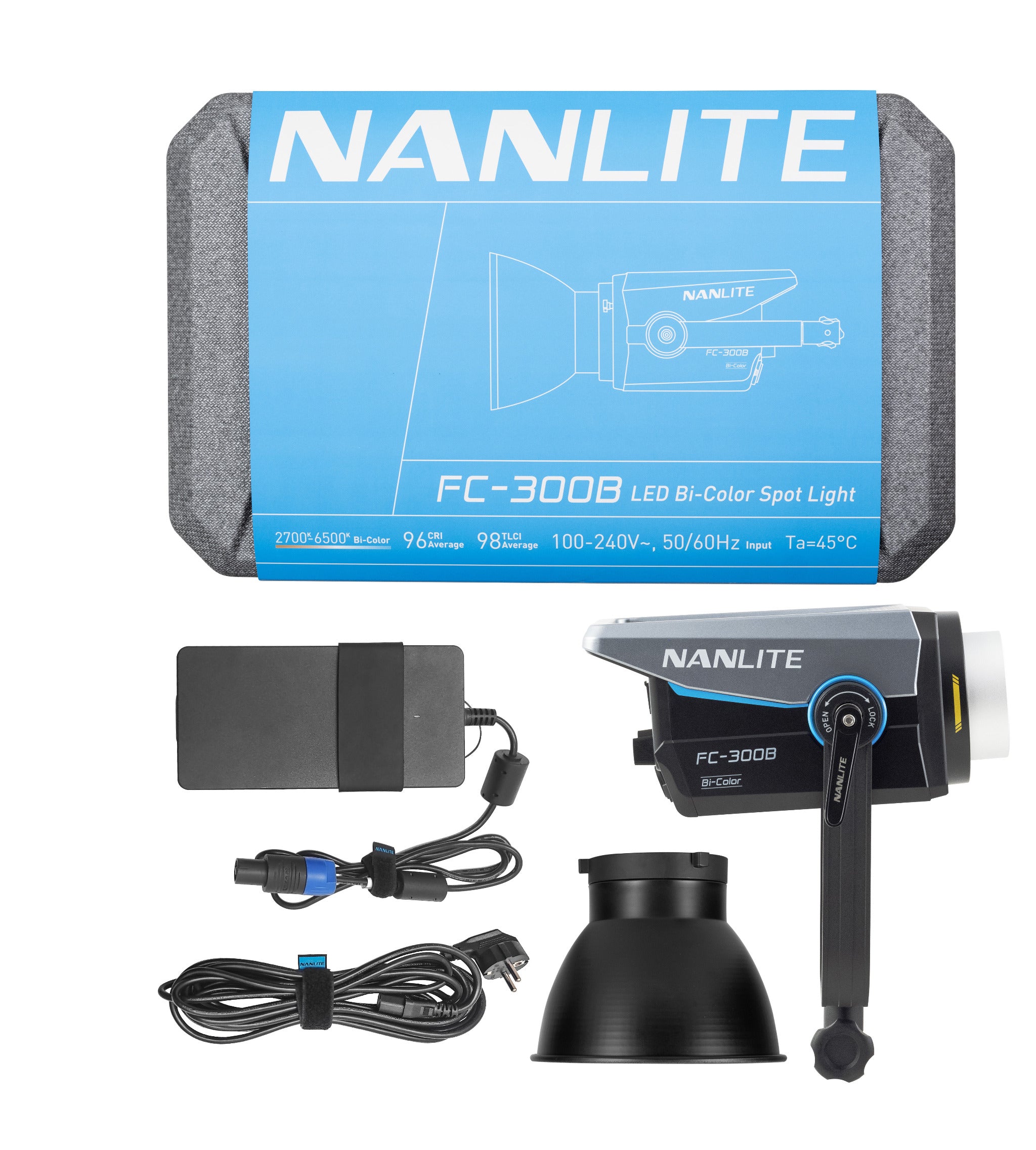 Nanlite Fc 300B Bi Color Studio Spotlight