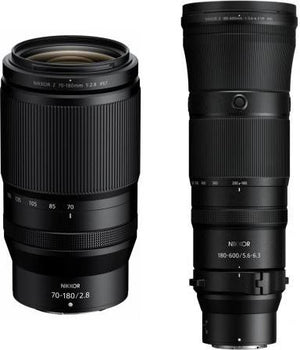 Nikon Nikkor Z 70-180mm f/2.8 + 180-600mm f/5.6-6.3
