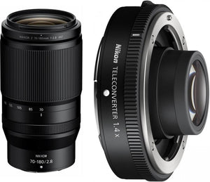 Nikon Nikkor Z 70-180mm f/2.8 + teleconverter 1.4x