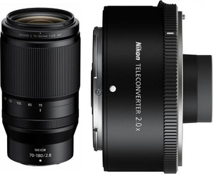Nikon Nikkor Z 70-180mm f/2.8 + teleconverter 2x