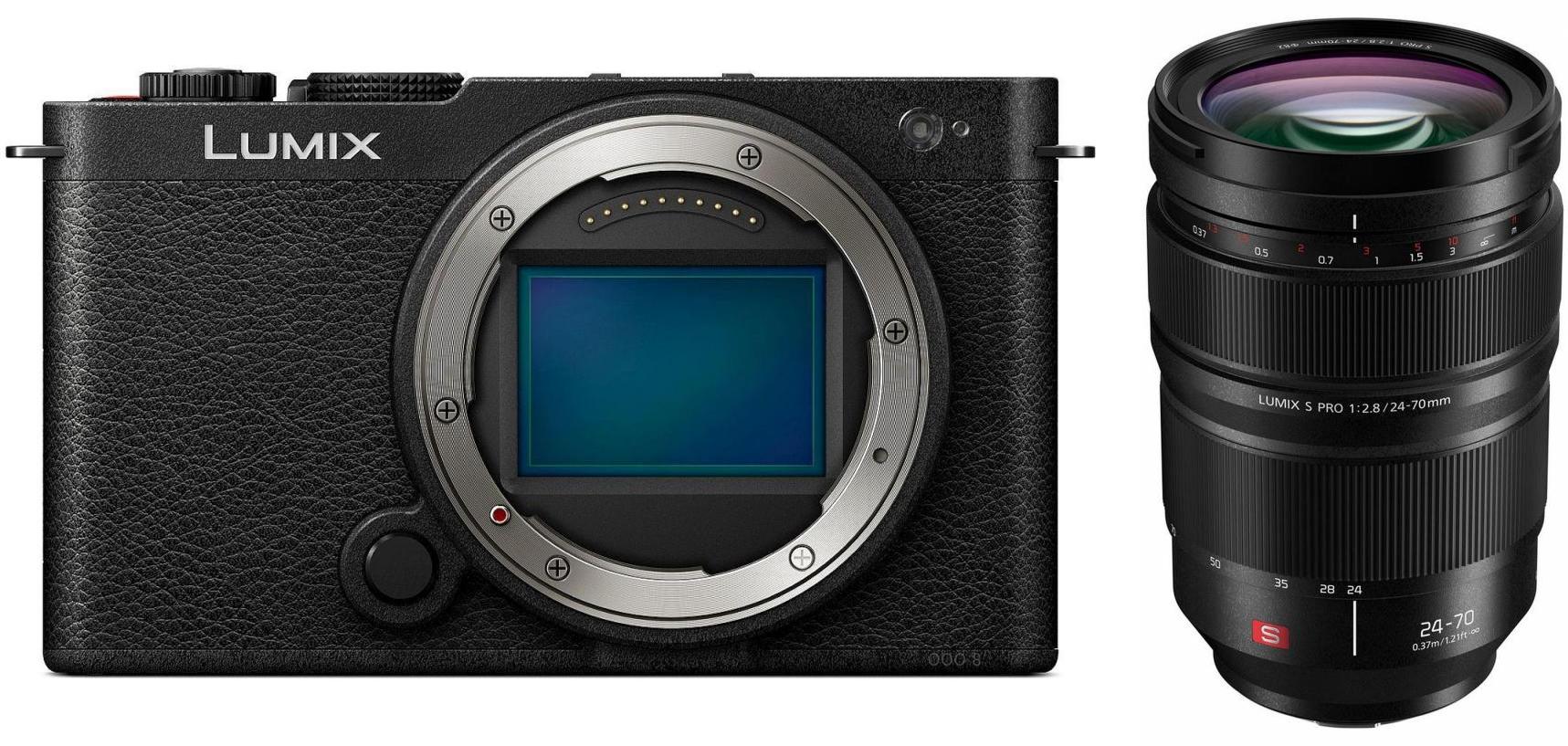Panasonic Lumix DC-S9 nero con Lumix S PRO 24-70mm f/2.8