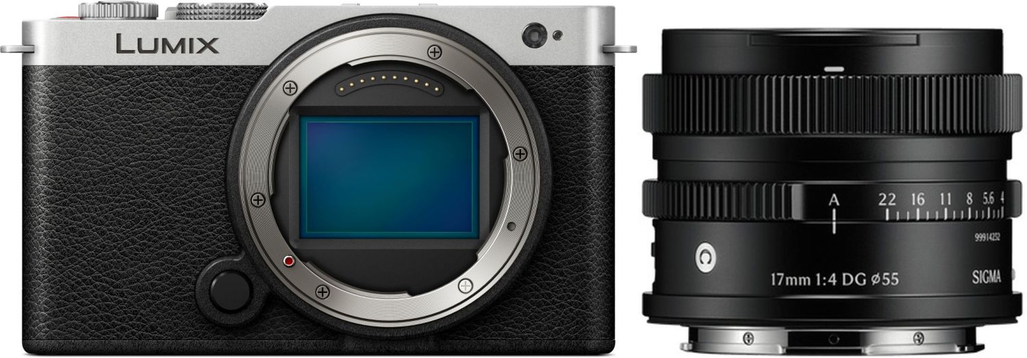 Panasonic Lumix DC-S9 Silver/Black Sigma 17mm f/4