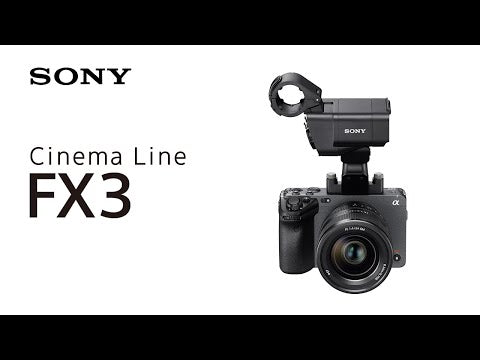 Sony FX3A Full-Frame Cinema Line Body – videocamera professionale 4K 120p con maniglia XLR per audio avanzato