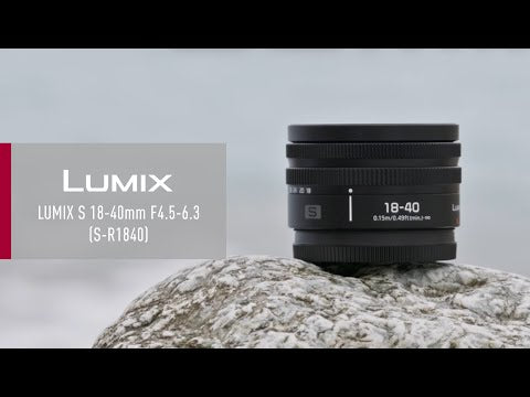 Panasonic Lumix S 18–40mm F4.5–6.3 obiettivo zoom L-Mount full frame grandangolare compatto per viaggio e vlog