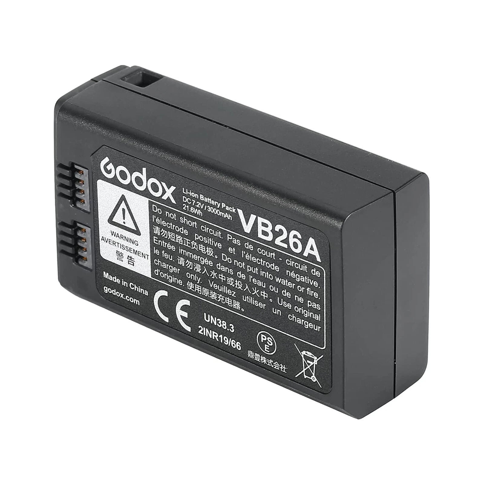 Godox VB26A Batteria Ricaricabile per Flash V1 V860III – Alta Capacità Li-Ion