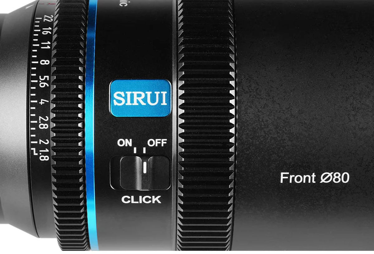 SIRUI AF 40mm T1.8 1.33X S35 Anamorphic Lens E-mount Neutral Flare