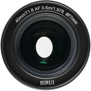SIRUI AF 40mm T1.8 1.33X S35 Anamorphic Lens E-mount Neutral Flare