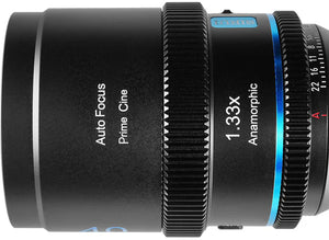 SIRUI AF 40mm T1.8 1.33X S35 Anamorphic Lens Z-Mount Blue Flare
