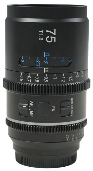 SIRUI Astra 75mm T1.8 1.33x Full Frame E Mount NF
