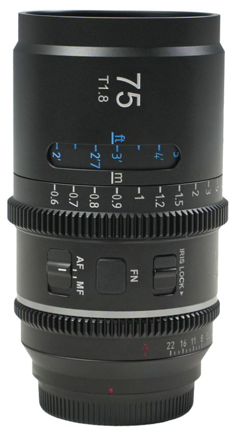 SIRUI Astra 75mm T1.8 1.33x Full Frame E Mount NF