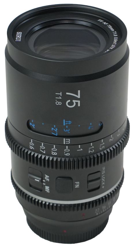 SIRUI Astra 75mm T1.8 1.33x Full Frame E Mount NF