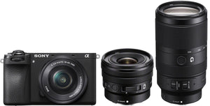 Sony Alpha ILCE-6700 + 16-50mm + 10-20mm f/4.0 G + 70-350mm f/4.5-6.3 G