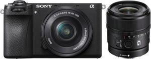 Sony Alpha ILCE-6700 + 16-50mm + 15mm f/1.4 G