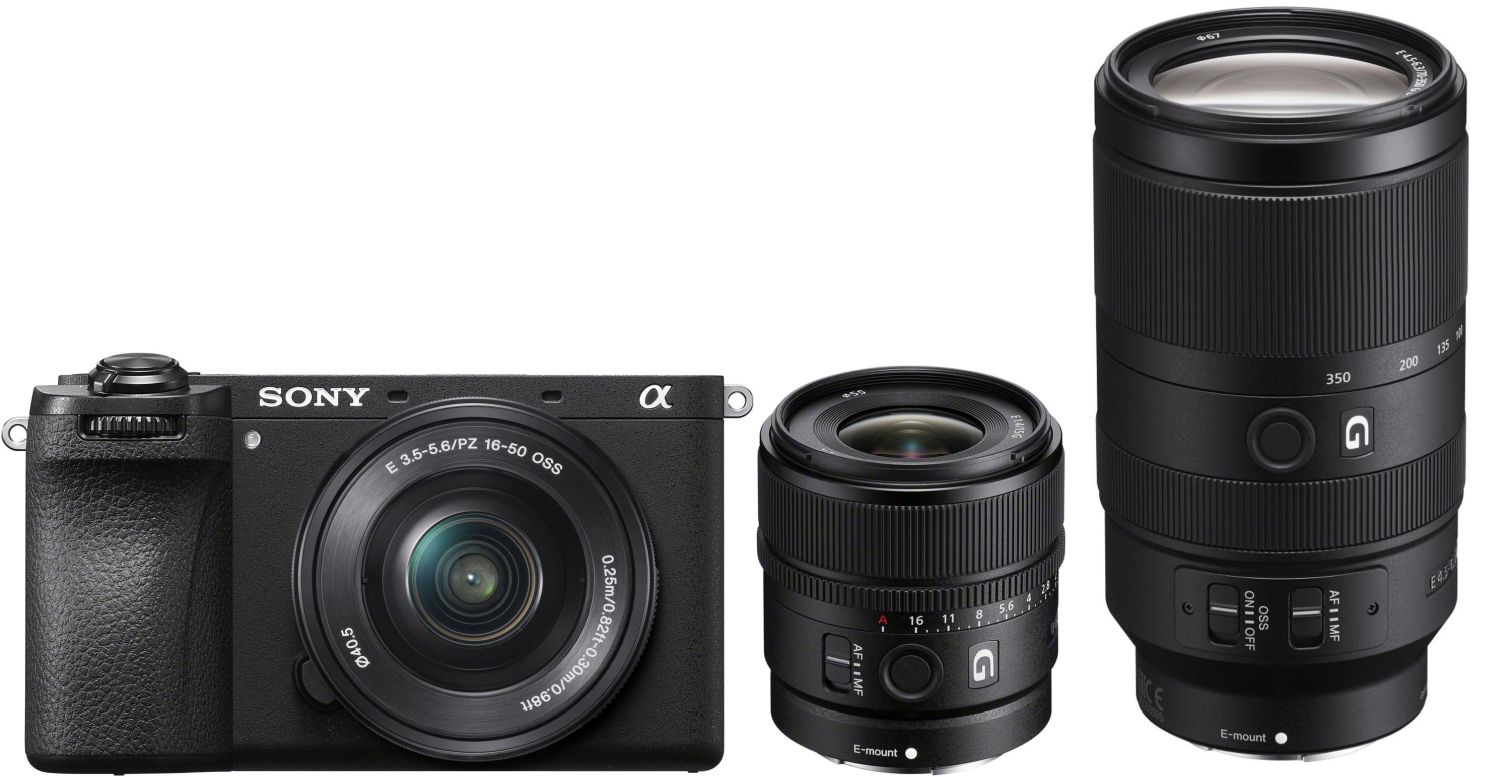 Sony Alpha 6700 con 16-50mm 15mm f/1.4 G 70-350mm f/4.5-6.3 G OSS