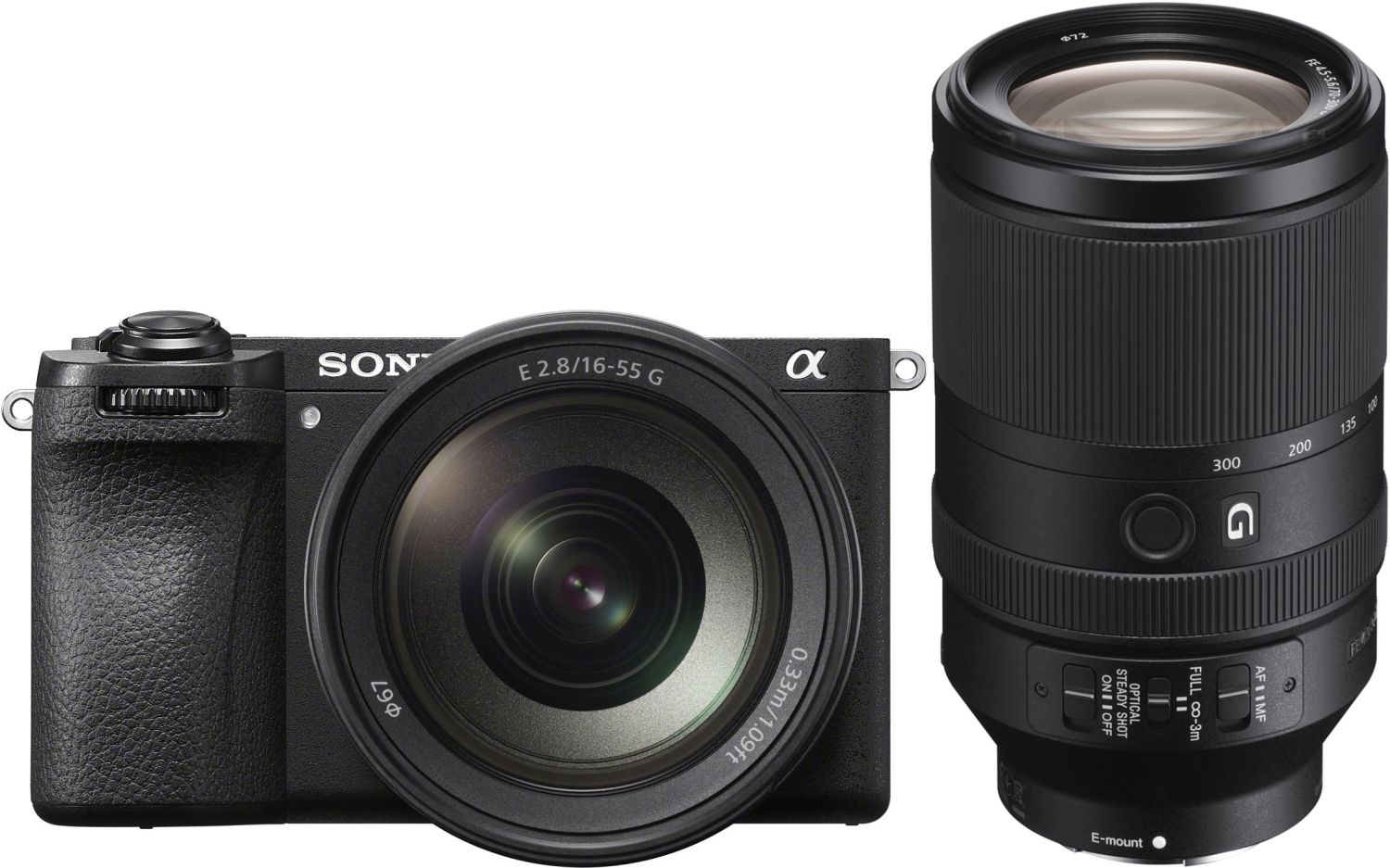 Sony Alpha 6700 con 16-55mm 70-350mm