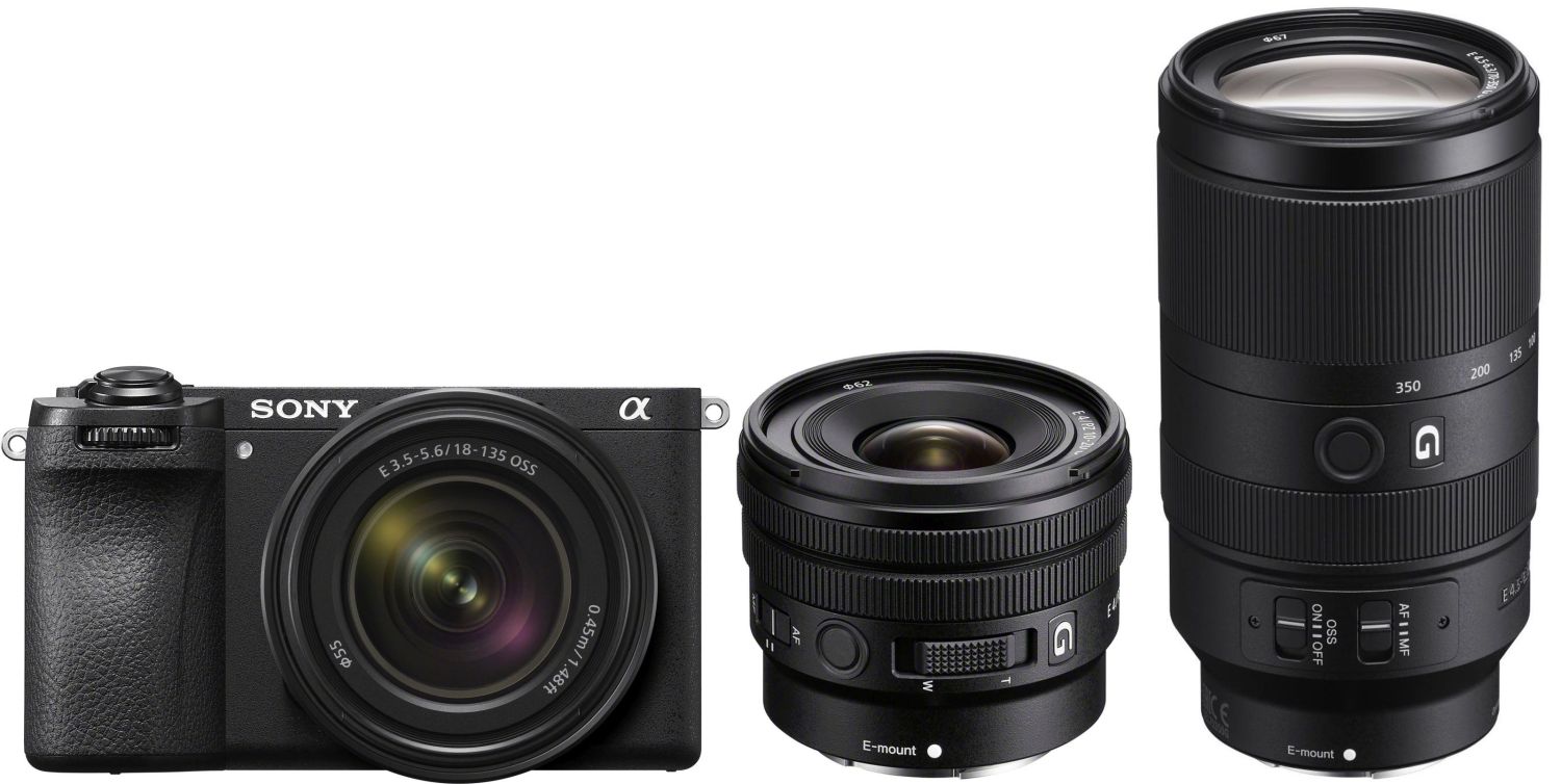 Sony Alpha ILCE-6700 + 18-135mm + 10-20mm f/4.0 G + 70-350mm f/4.5-6.3 G