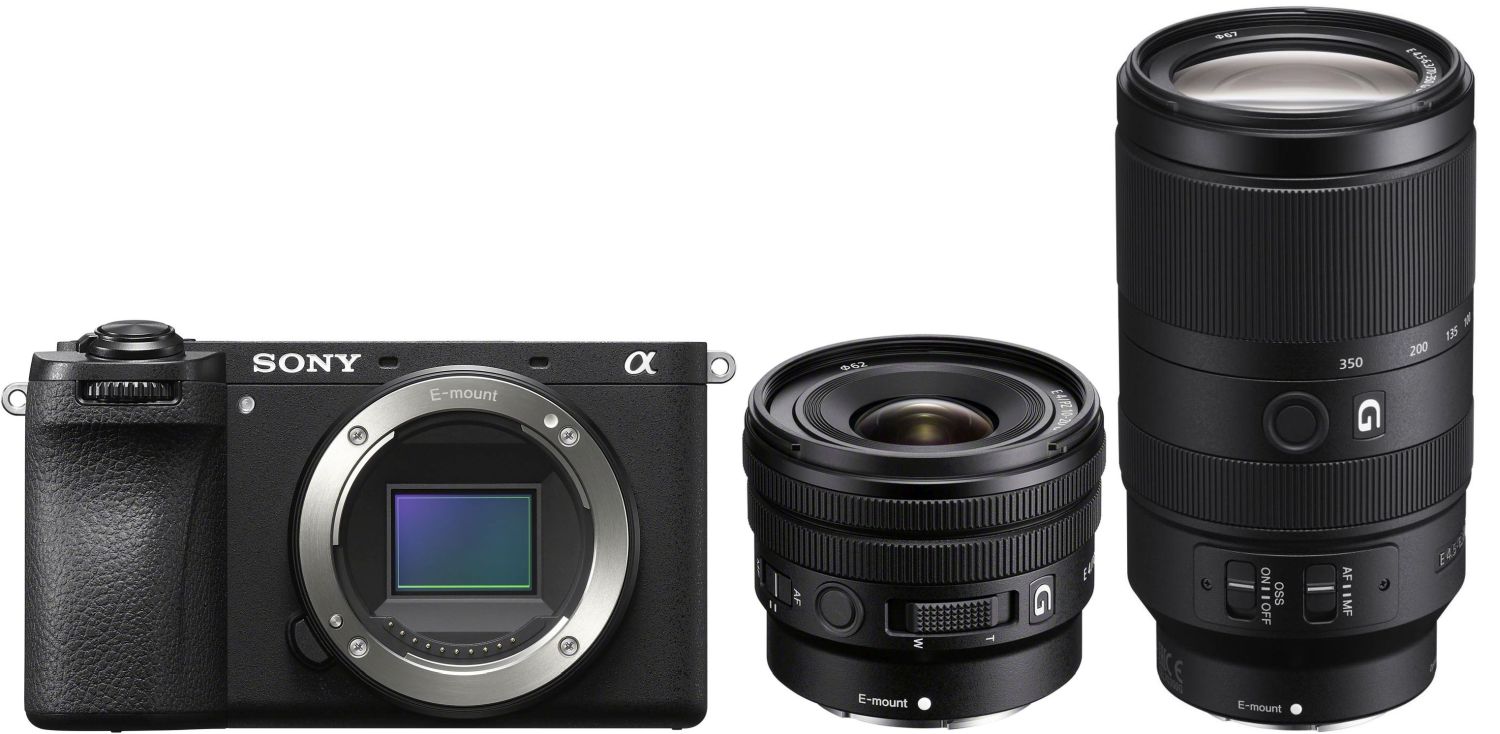 Sony Alpha A6700 PZ 10 20mm f/4 G 70 350mm f/4.5-6.3 G OSS