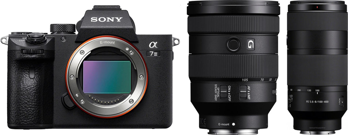 Sony Alpha ILCE-7 III + 24-105mm f/4 G OSS + 100-400mm f/5.6-8 OSS