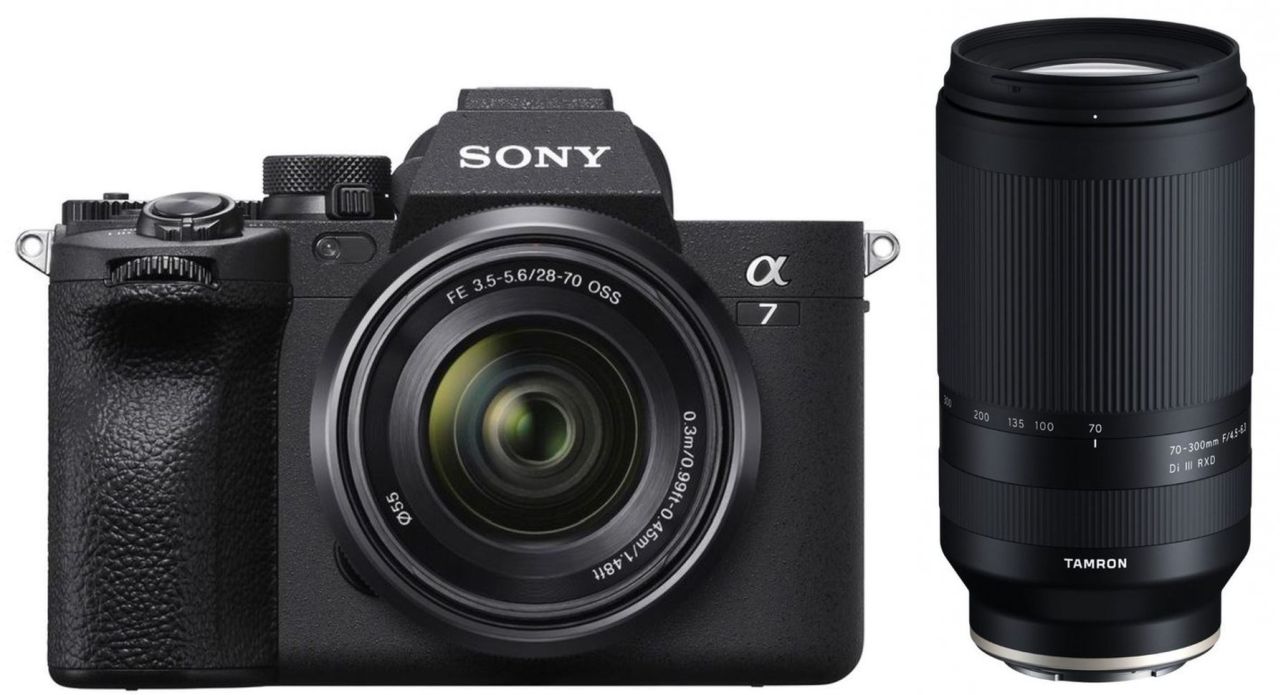 Sony Alpha 7 IV con 28-70mm Tamron 70-300mm