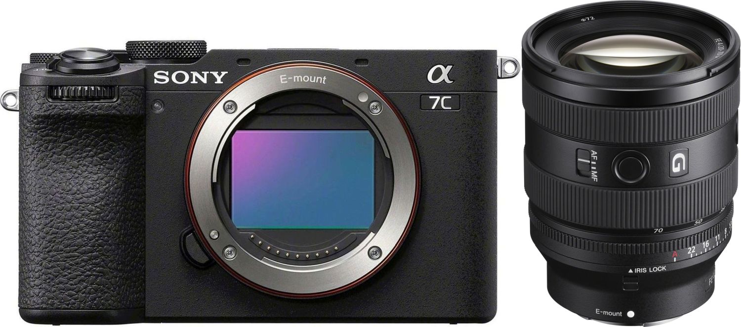 Sony Alpha 7C II nero con Sony FE 20-70mm f/4 G