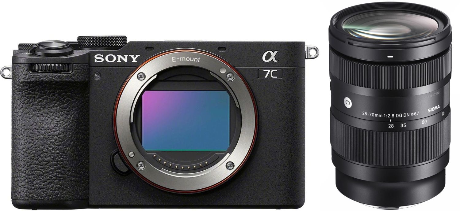 Sony Alpha 7C II nero con Sigma 28-70mm f/2.8