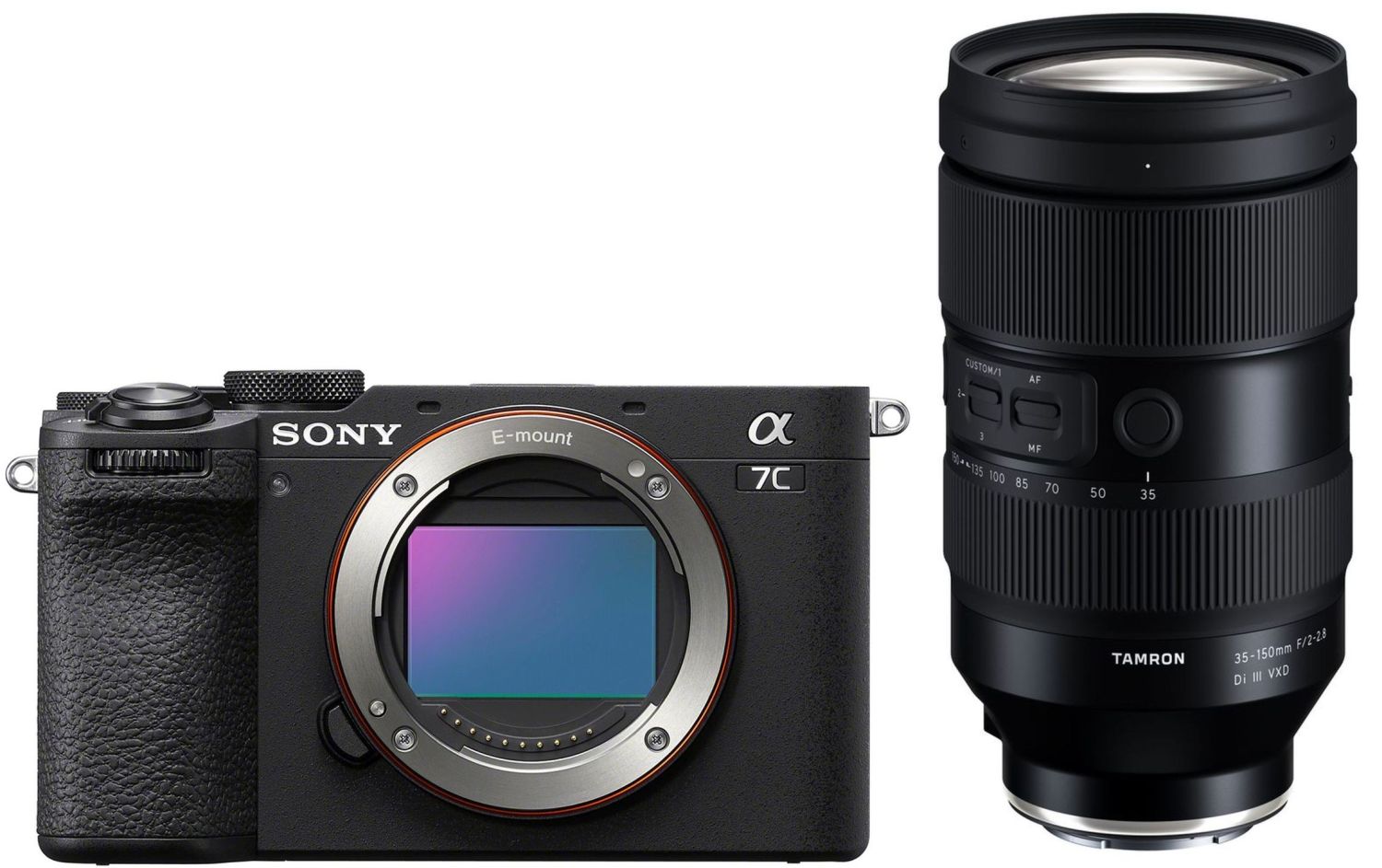 Sony Alpha 7C II nero con Tamron 35-150mm f/2-2.8