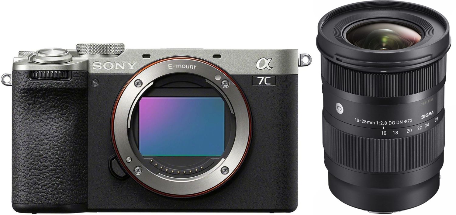 Sony Alpha 7C II Body Silver Sigma 16-28mm f/2.8