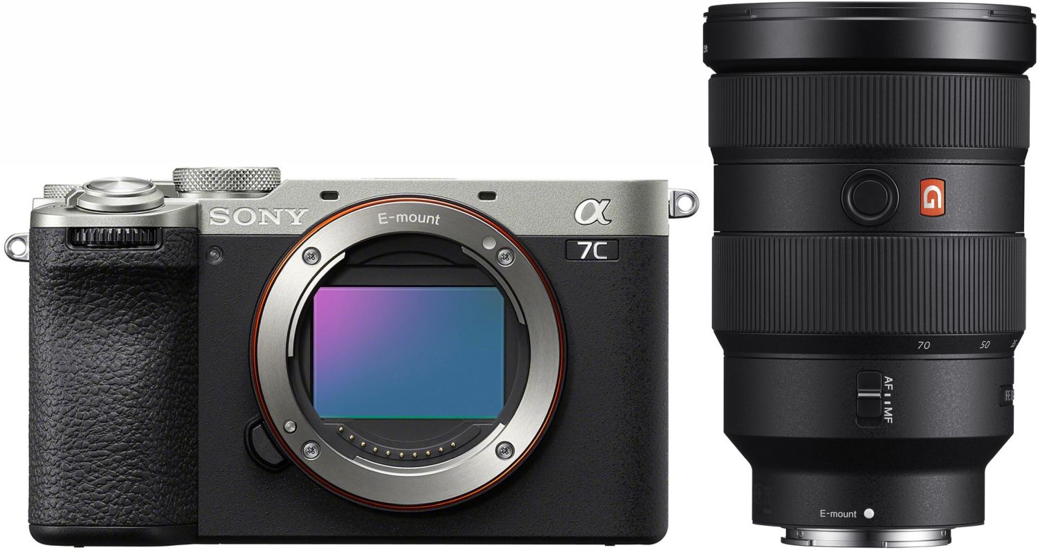 Sony Alpha 7C II argento con Sony Sony FE 24-70mm 28 GM